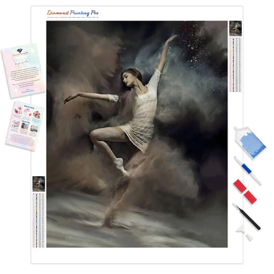 Ballet Dancer in the Desert | Diamond Painting Kit - Full Drill - Square or Round Diamonds with AB Drills Option