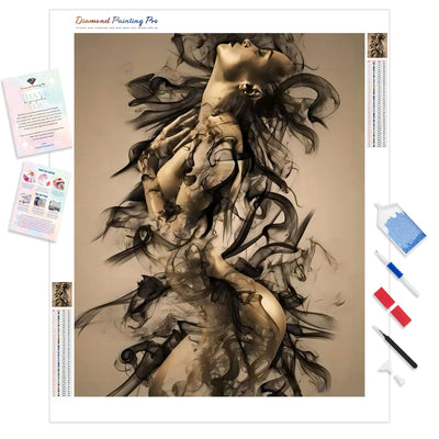 The Smoke Nude Collection 01 | Diamond Painting Kit - Full Drill - Square or Round Diamonds with AB Drills Option