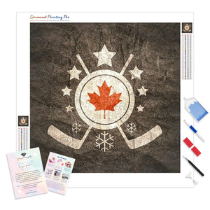 Canadian Hockey Emblem | Diamond Painting