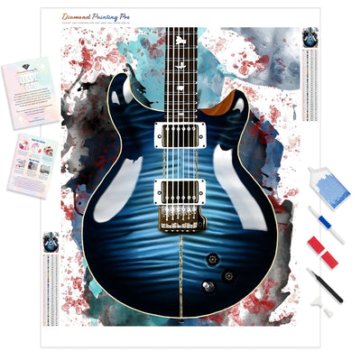 Santana's Electric Guitar | Diamond Painting Kit - Full Drill - Square or Round Diamonds with AB Drills Option