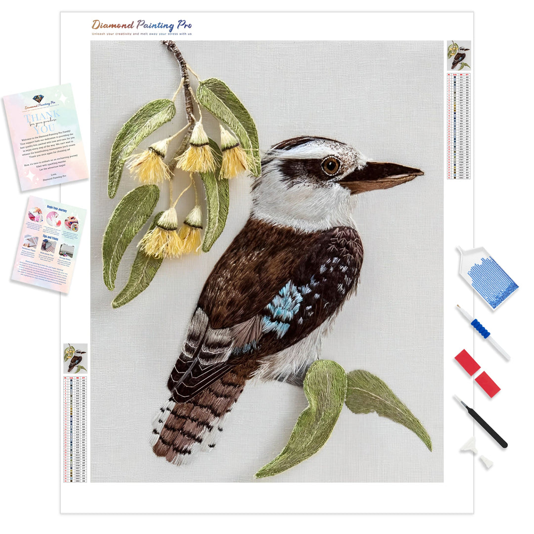 Kookaburra | Diamond Painting Kit - Full Drill - Square or Round Diamonds with AB Drills Option