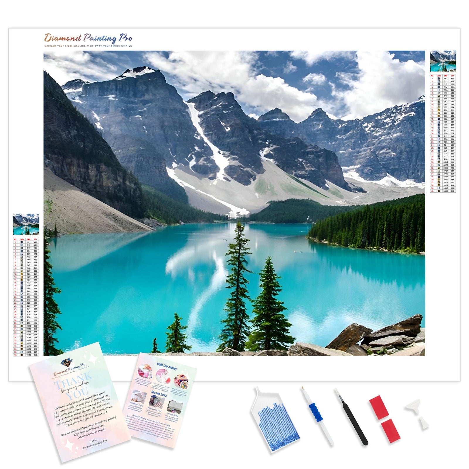 Blue Lagoon | Diamond Painting Kit - Full Drill - Square or Round Diamonds with AB Drills Option