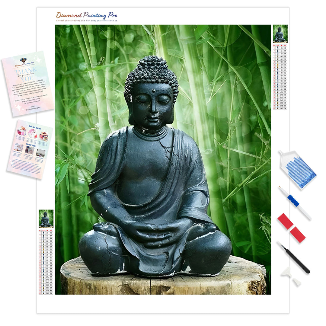 Buddhist Statues | Diamond Painting Kit - Full Drill - Square or Round Diamonds with AB Drills Option