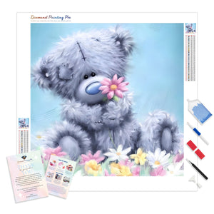 Cartoon Cute Bear Flowers | Diamond Painting