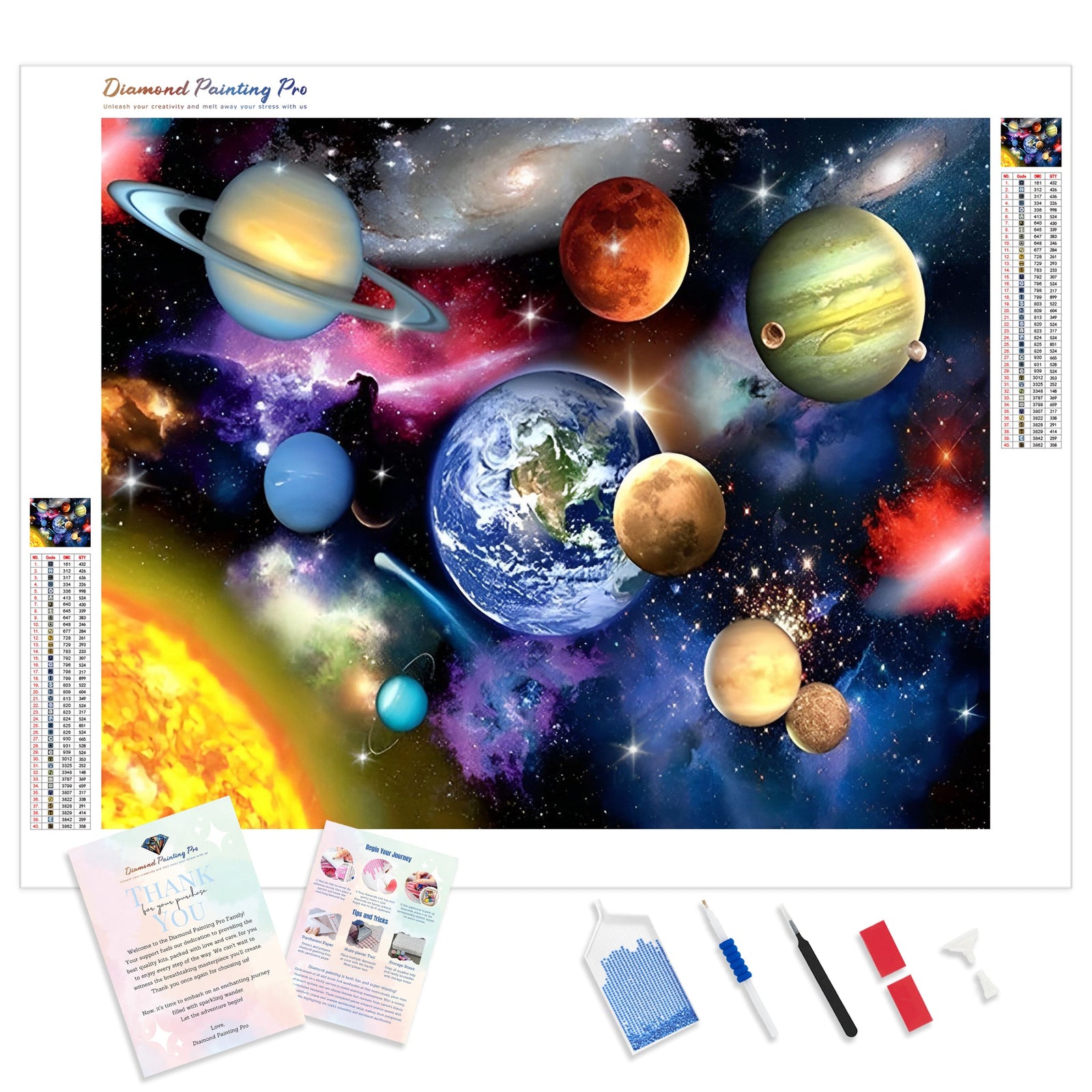 Galaxy Star | Diamond Painting Kit - Full Drill - Square or Round Diamonds with AB Drills Option