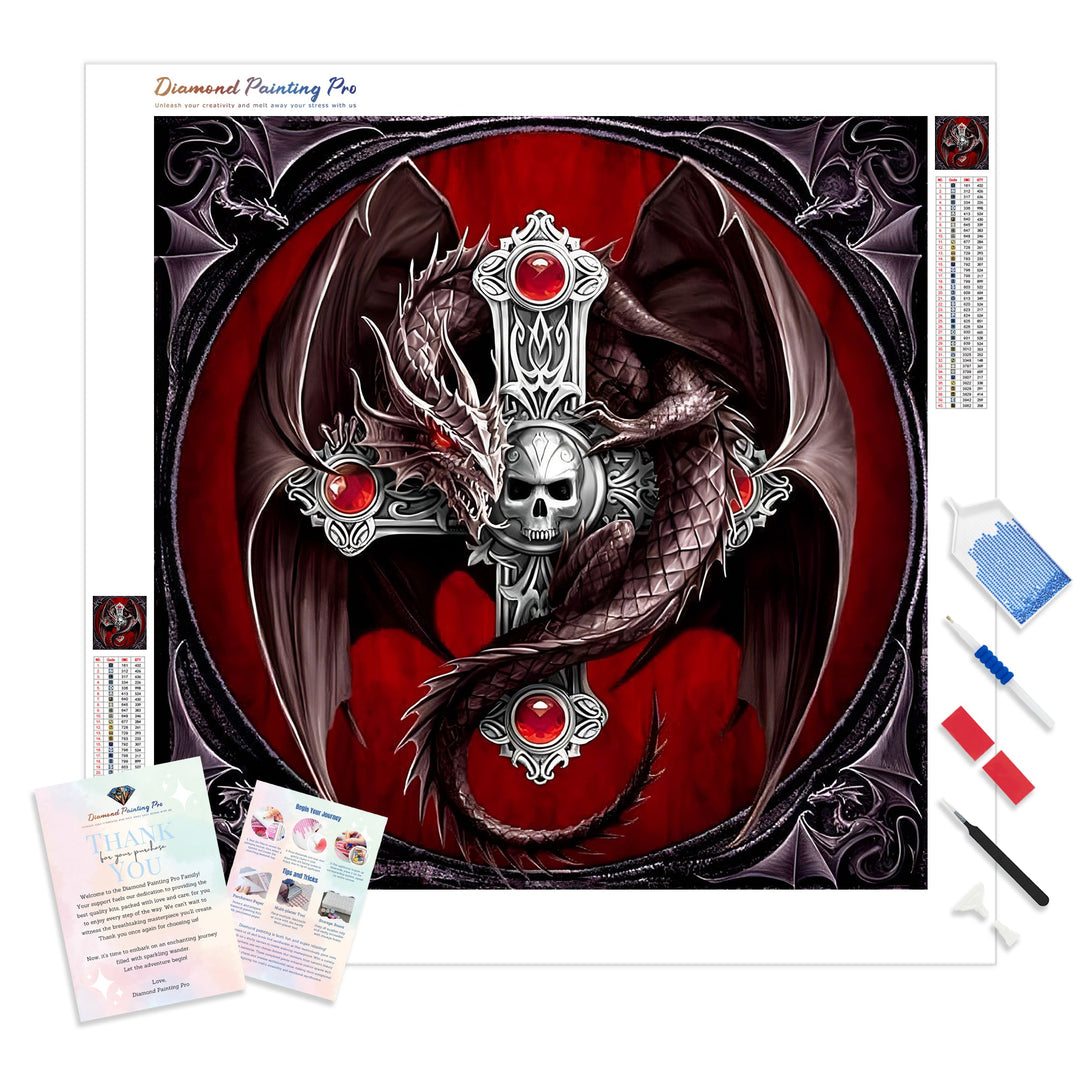 Horrible Skull Dragon | Diamond Painting