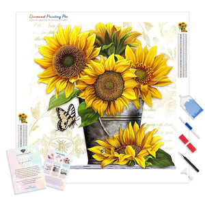 Yellow Sunflowers | Diamond Painting