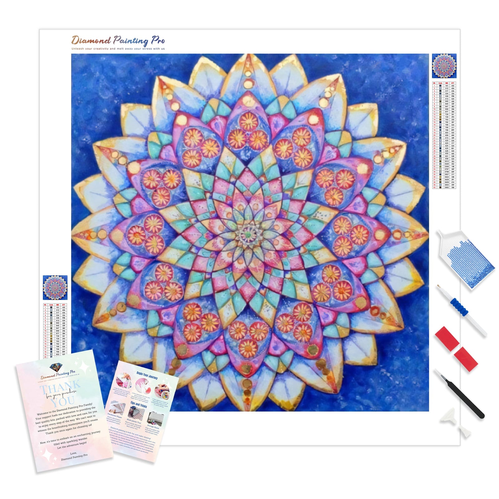 Special Abstract Mandalas | Diamond Painting Kit - Full Drill - Square or Round Diamonds with AB Drills Option