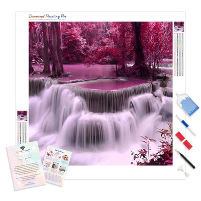 Beautiful Autumn Series Waterfalls | Diamond Painting