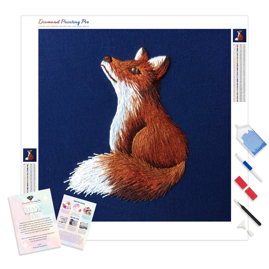 Fox Woven | Diamond Painting Kit - Full Drill - Square or Round Diamonds with AB Drills Option