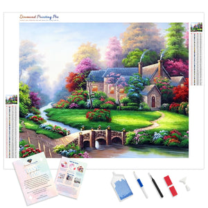 Spring Village Decor House | Diamond Painting