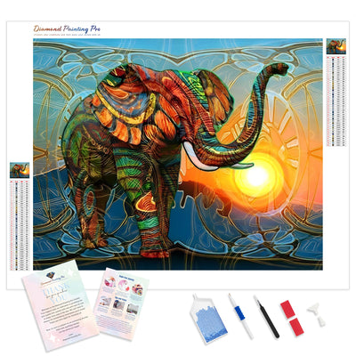 Colorful Elephant | Diamond Painting