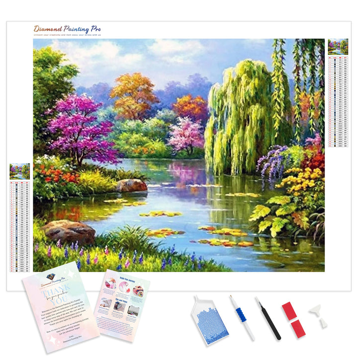 Nature Forest Lake | Diamond Painting