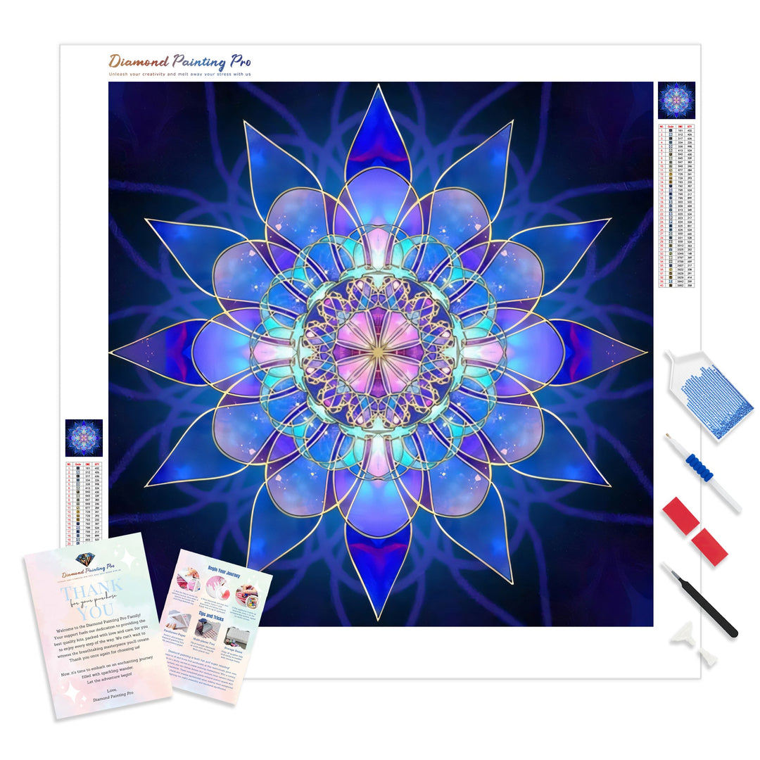 Special Abstract Mandala Pattern | Diamond Painting Kit - Full Drill - Square or Round Diamonds with AB Drills Option