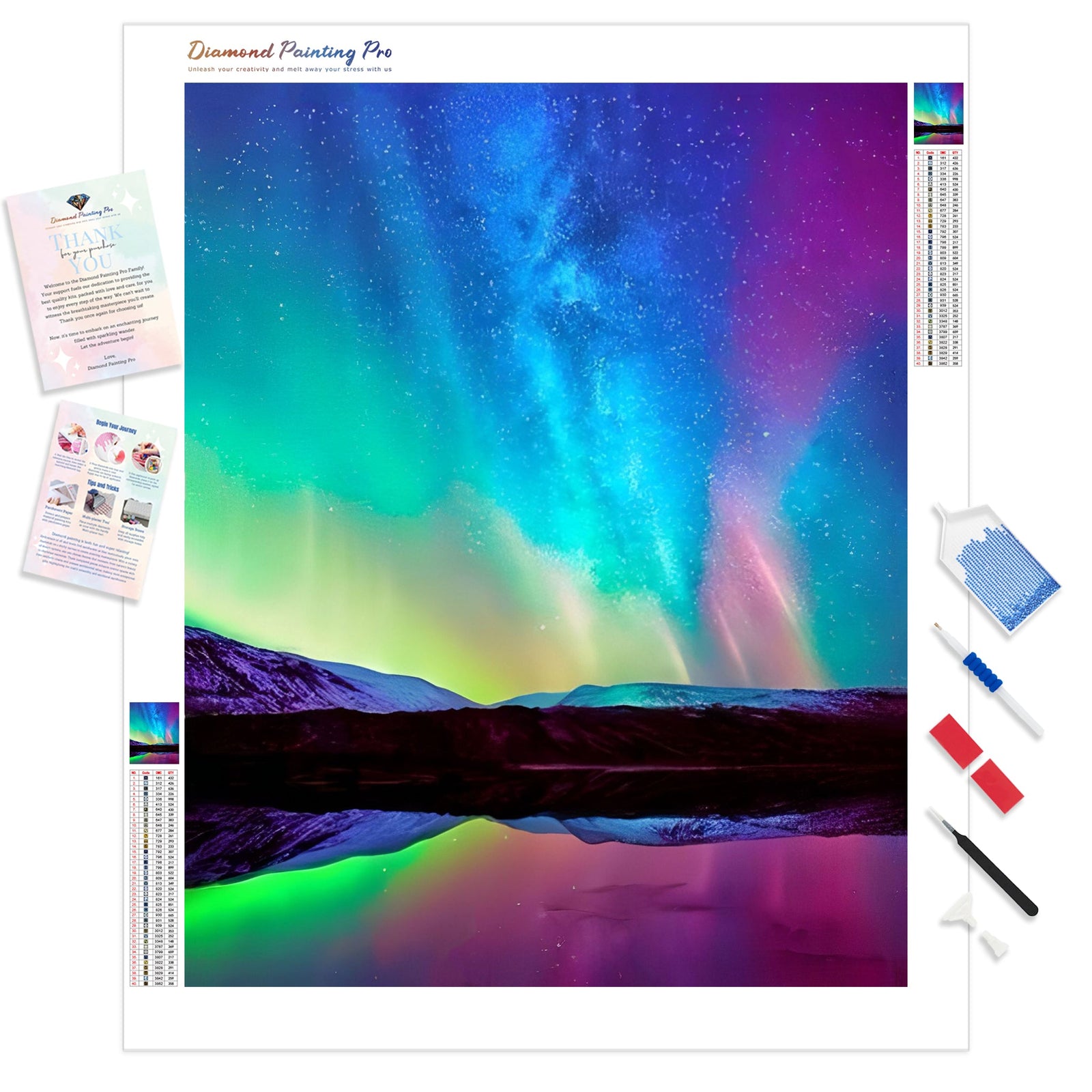 Beautiful Scenic Galaxy | Diamond Painting Kit - Full Drill - Square or Round Diamonds with AB Drills Option