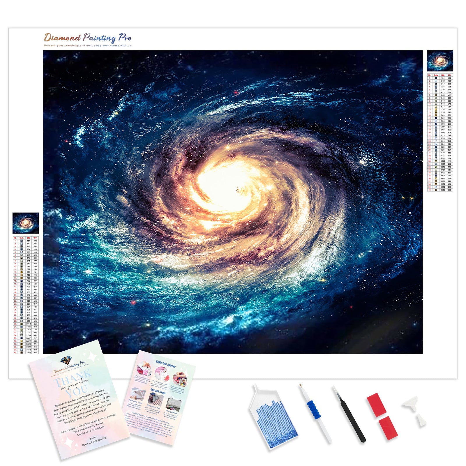 Popular Galaxy Starry Sky Dream | Diamond Painting Kit - Full Drill - Square or Round Diamonds with AB Drills Option