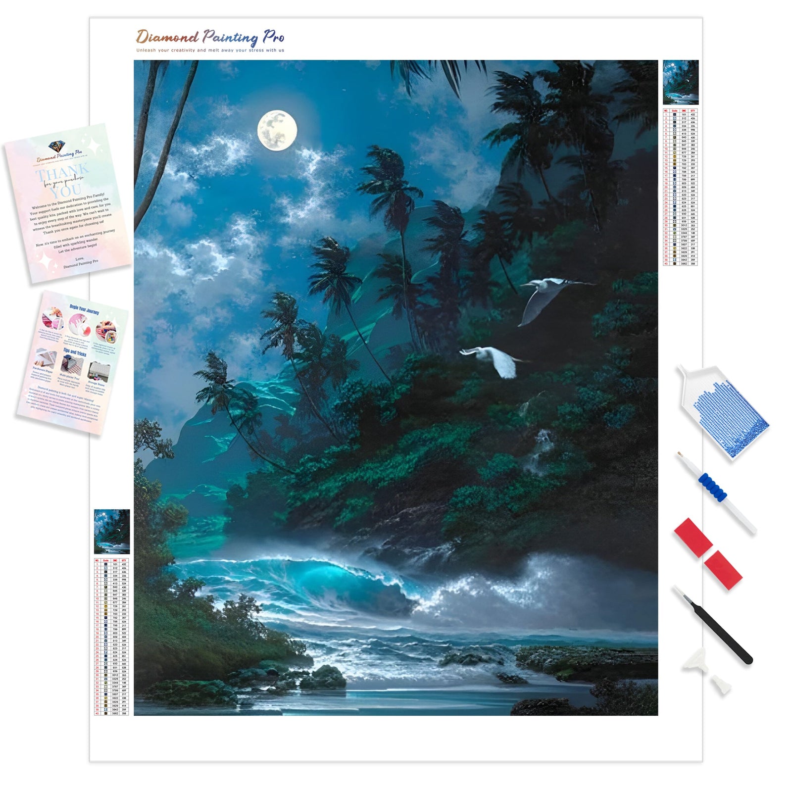 Nature Night Sky | Diamond Painting Kit - Full Drill - Square or Round Diamonds with AB Drills Option