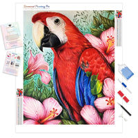 Parrot flowers | Diamond Painting