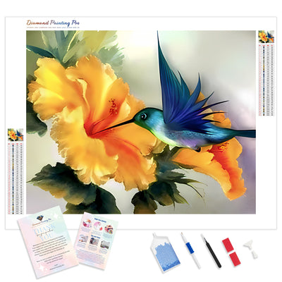 Hummingbird | Diamond Painting Kit - Full Drill - Square or Round Diamonds with AB Drills Option