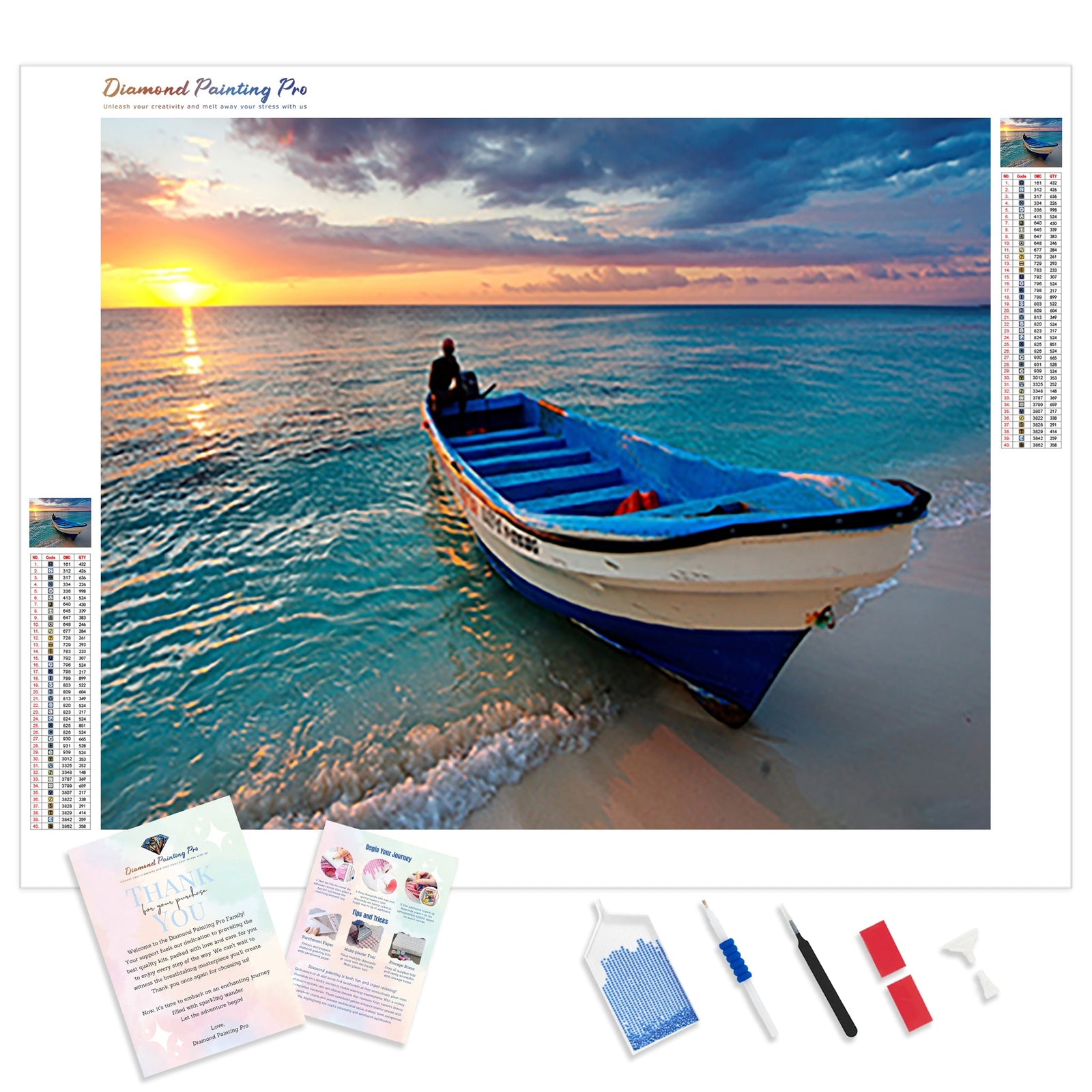 Ready to Sail | Diamond Painting Kit - Full Drill - Square or Round Diamonds with AB Drills Option