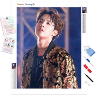 BTS J Hope | Diamond Painting Kit - Full Drill - Square or Round Diamonds with AB Drills Option