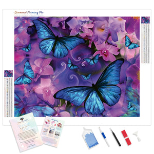 Blue Butterflies | Diamond Painting