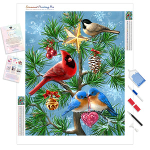 Cardinal and Birdies | Diamond Painting