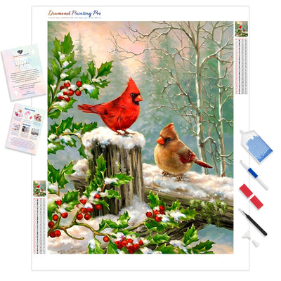 Christmas Cardinals | Diamond Painting