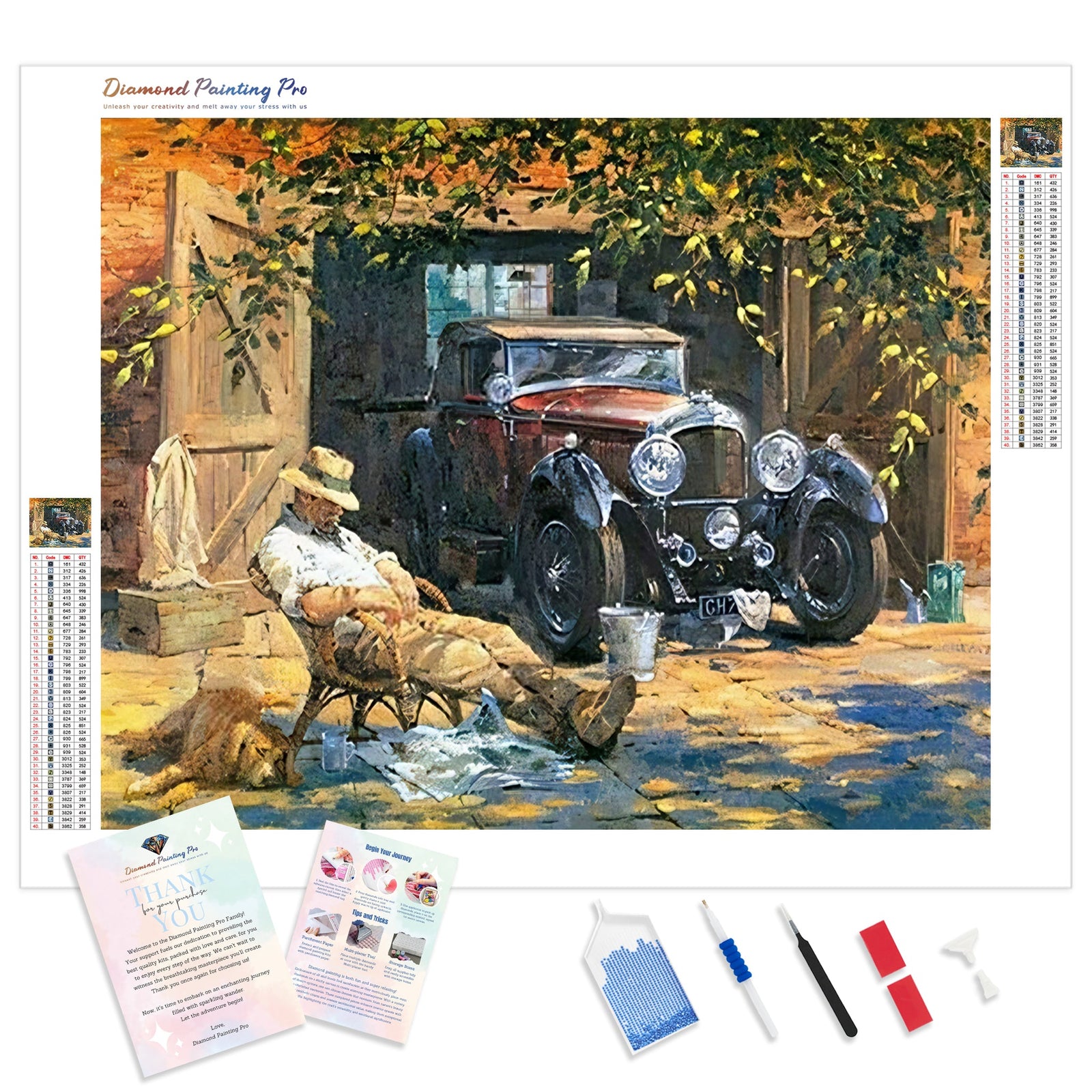 Relax Car | Diamond Painting Kit - Full Drill - Square or Round Diamonds with AB Drills Option