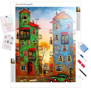 Cartoon Building | Diamond Painting