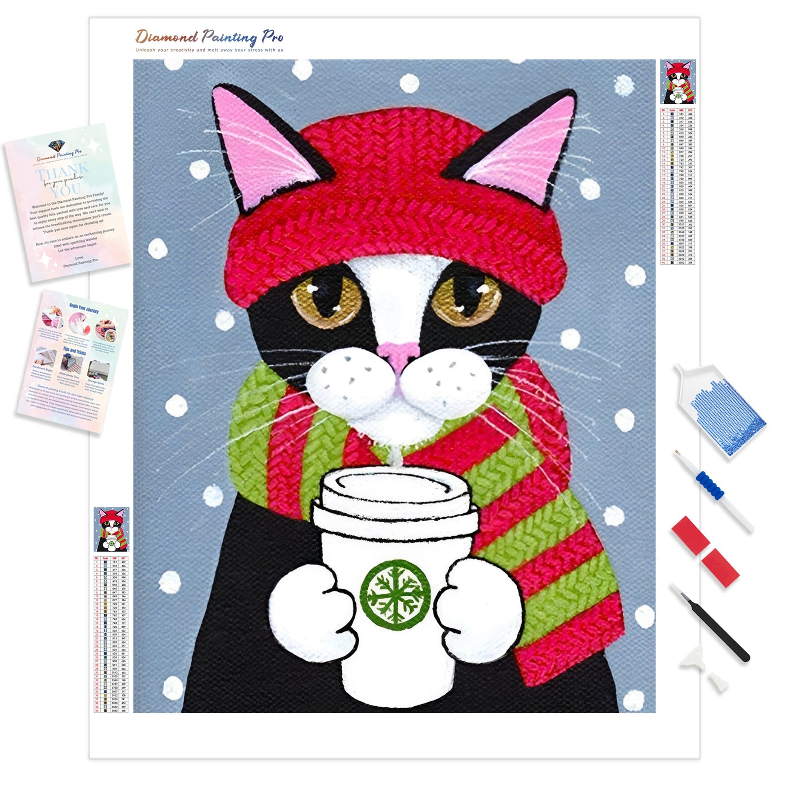 Need a Hot Drink | Diamond Painting Kit - Full Drill - Square or Round Diamonds with AB Drills Option