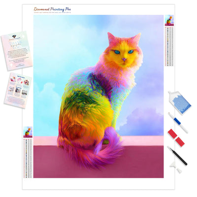 Rainbow Cat | Diamond Painting