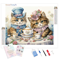 Kitty Tea Party | Diamond Painting