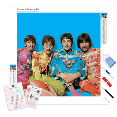 The-Beatles | Diamond Painting Kit - Full Drill - Square or Round Diamonds with AB Drills Option