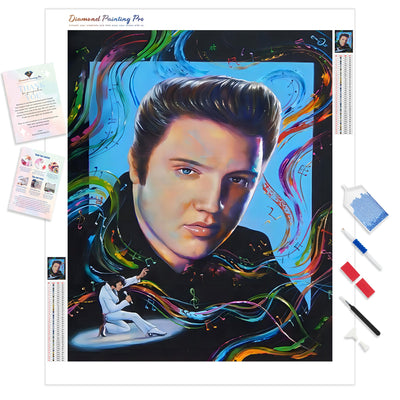 Elvis Presley Stage | Diamond Painting Kit - Full Drill - Square or Round Diamonds with AB Drills Option