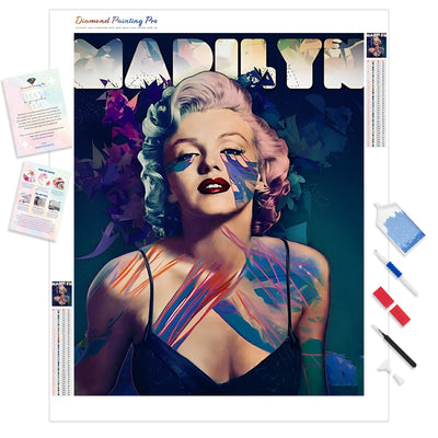 Marilyn Monroe Pop Art | Diamond Painting Kit - Full Drill - Square or Round Diamonds with AB Drills Option