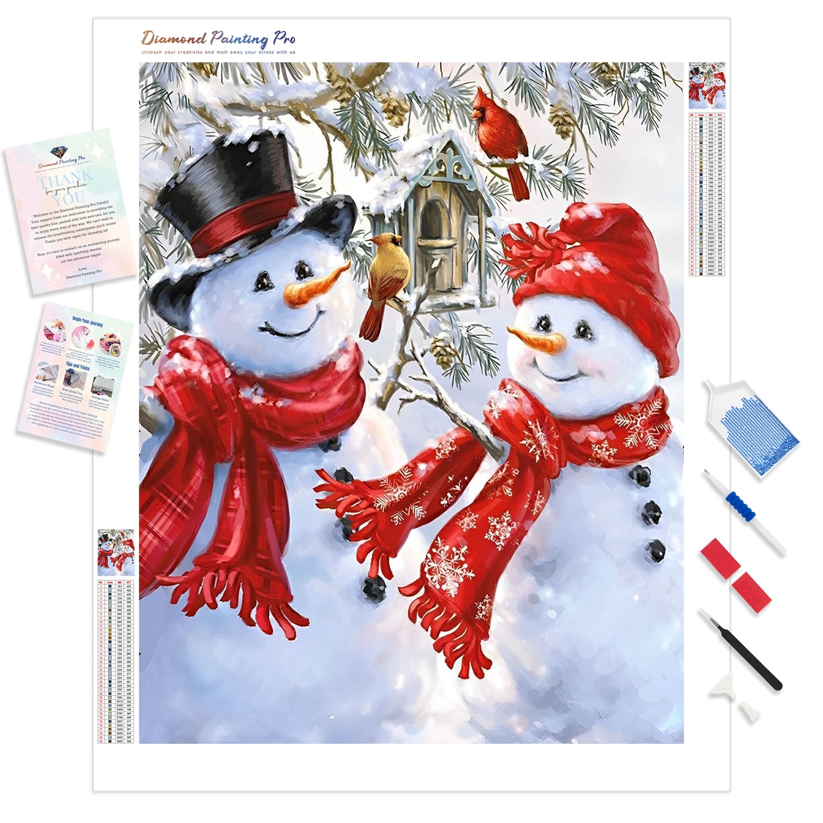 Love at Christmas| Diamond Painting Kit - Full Drill - Square or Round Diamonds with AB Drills Option