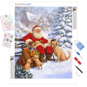 Christmas Puppy Joy | Diamond Painting