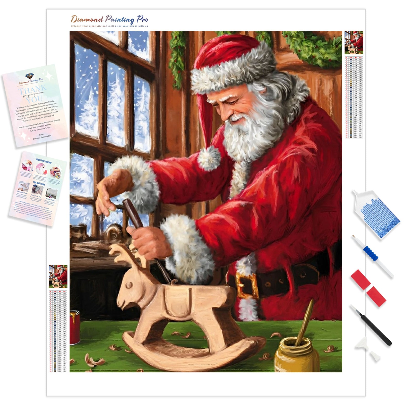 Christmas Toy | Diamond Painting Kit - Full Drill - Square or Round Diamonds with AB Drills Option