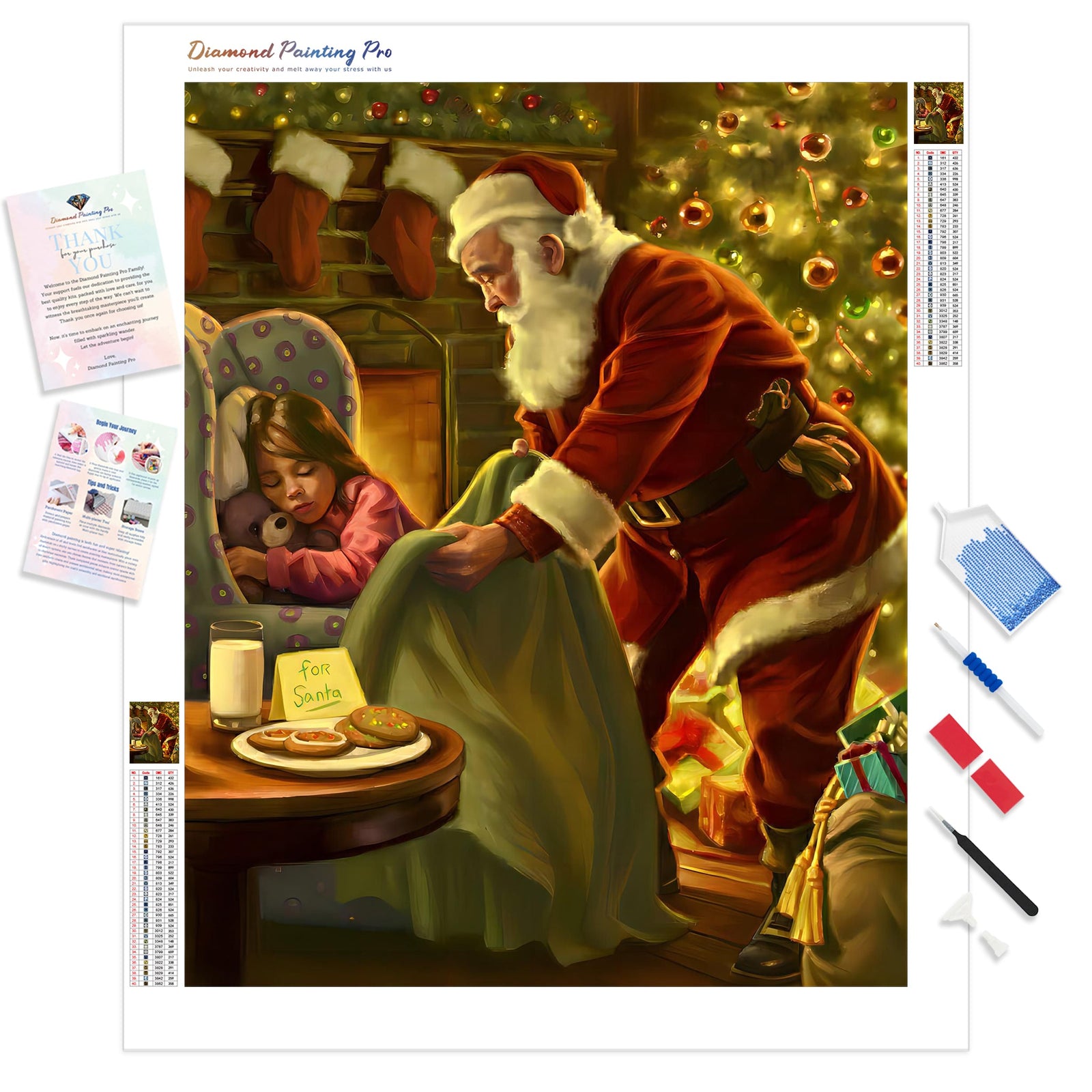 Waiting for Santa | Diamond Painting Kit - Full Drill - Square or Round Diamonds with AB Drills Option