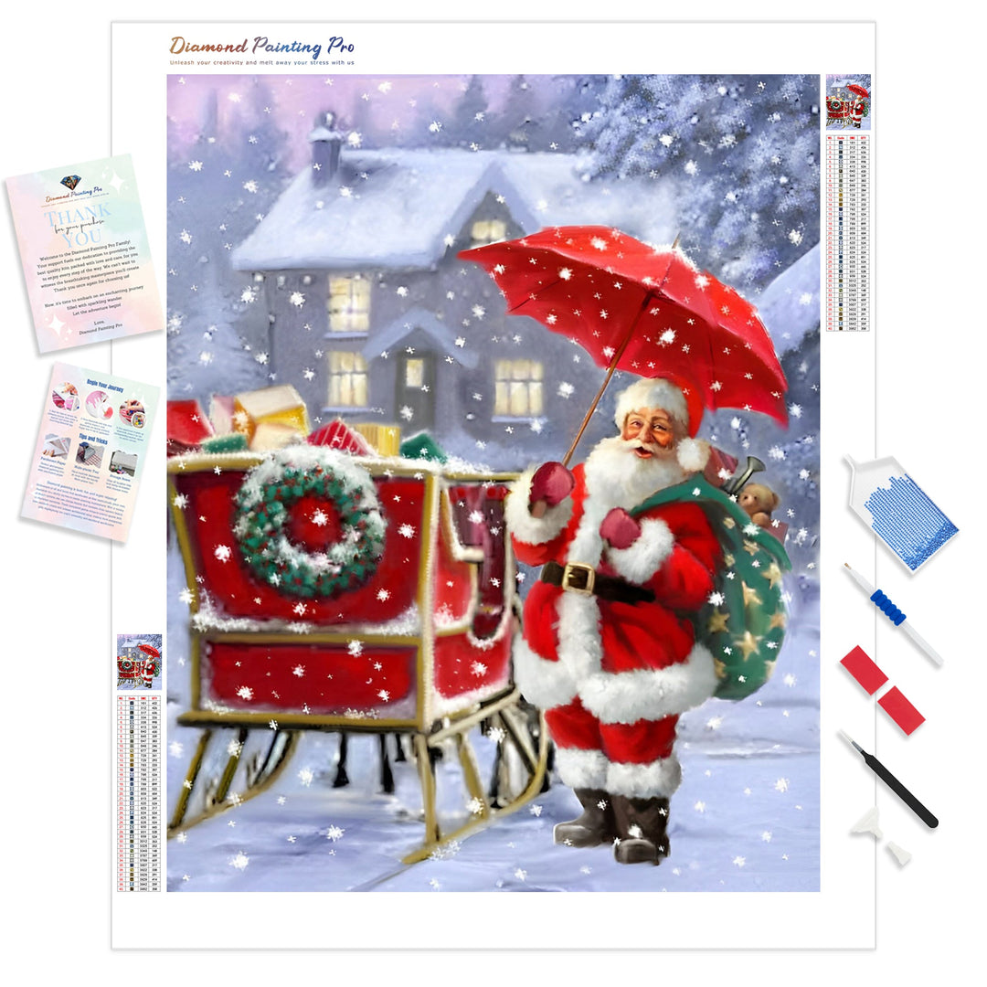 Christmas Snow | Diamond Painting Kit - Full Drill - Square or Round Diamonds with AB Drills Option