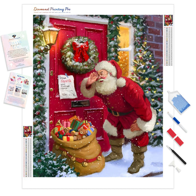 Christmas Santa with Gifts | Diamond Painting