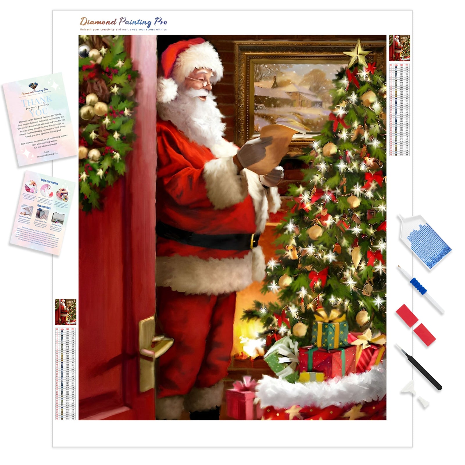 Christmas Gifting | Diamond Painting Kit - Full Drill - Square or Round Diamonds with AB Drills Option