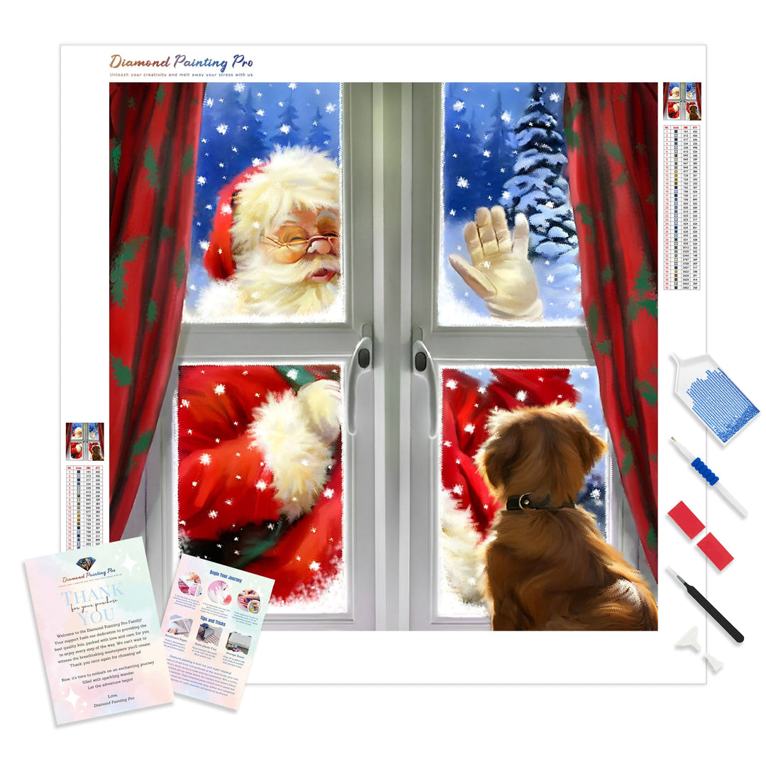 Christmas Wave | Diamond Painting Kit - Full Drill - Square or Round Diamonds with AB Drills Option