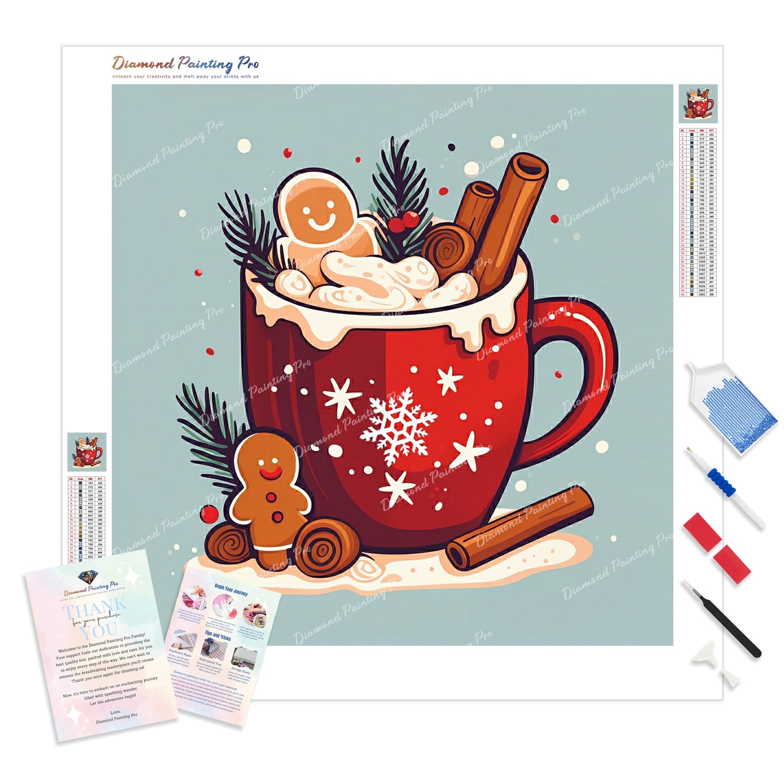 Hot Chocolate Hug | Diamond Painting Kit - Full Drill - Square or Round Diamonds with AB Drills Option