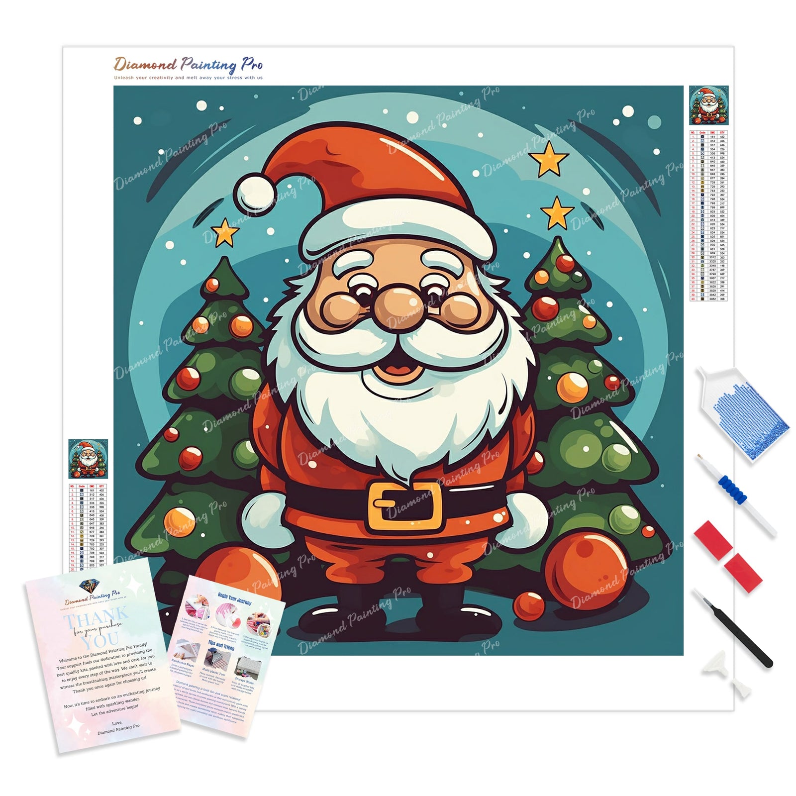 Pumped for Christmas | Diamond Painting Kit - Full Drill - Square or Round Diamonds with AB Drills Option