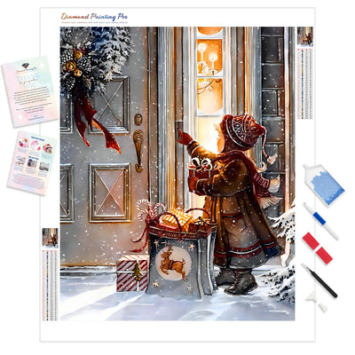 Merry Christmas | Diamond Painting Kit - Full Drill - Square or Round Diamonds with AB Drills Option