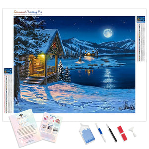 Pretty Christmas Night | Diamond Painting