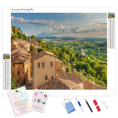 Tuscany Italy | Diamond Painting Kit - Full Drill - Square or Round Diamonds with AB Drills Option