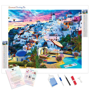 Santorini Sky | Diamond Painting